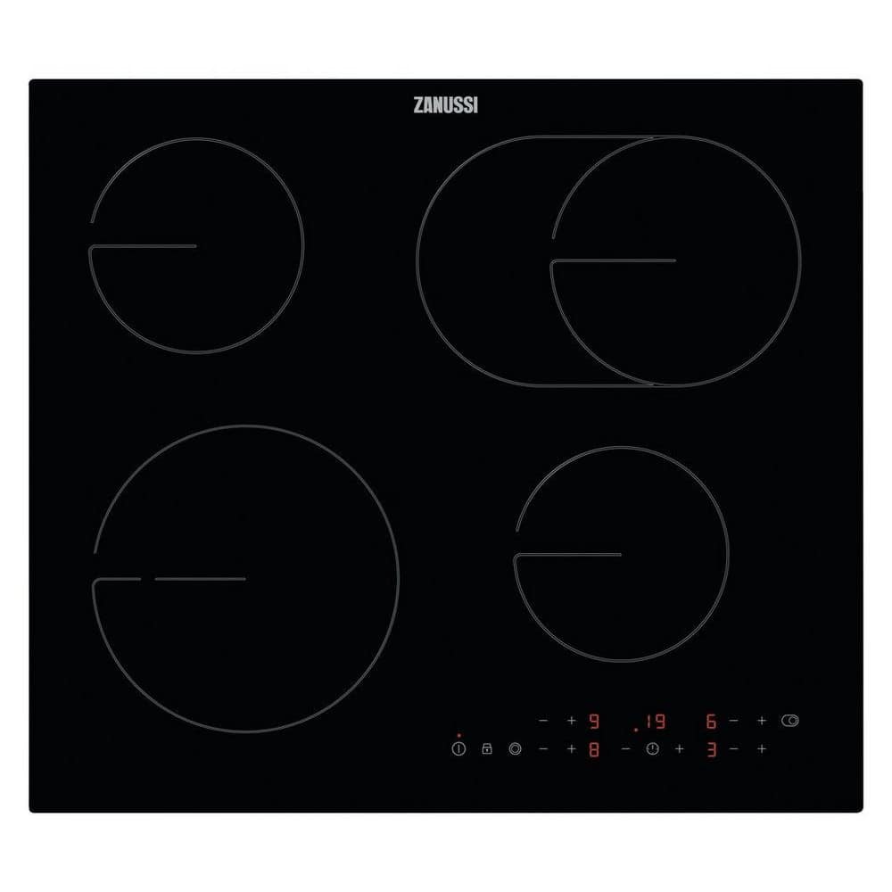 Zanussi ZHRX643K 59cm Ceramic Hob Black Appliance Centre
