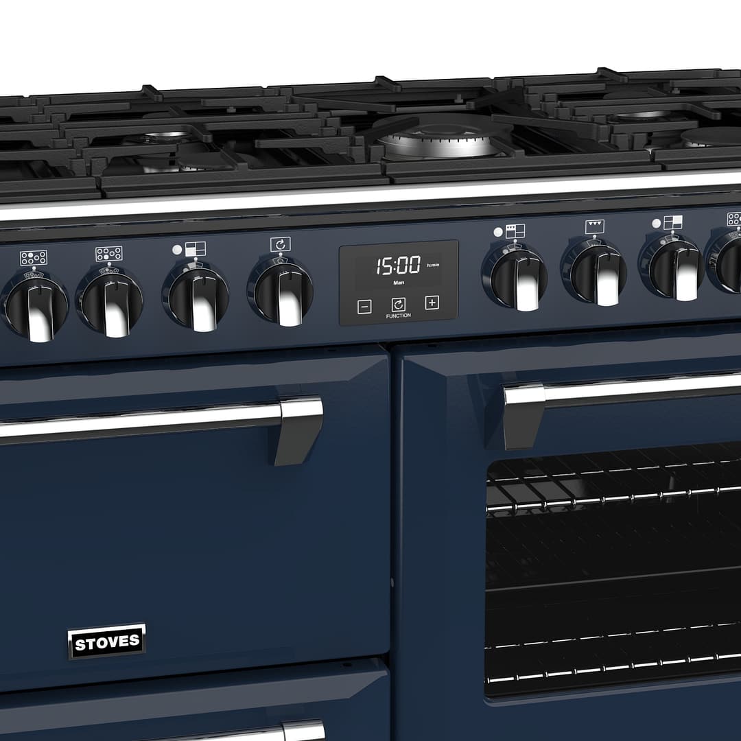 Stoves Richmond Deluxe S1000DF 444411546 100cm Midnight Blue Dual Fuel