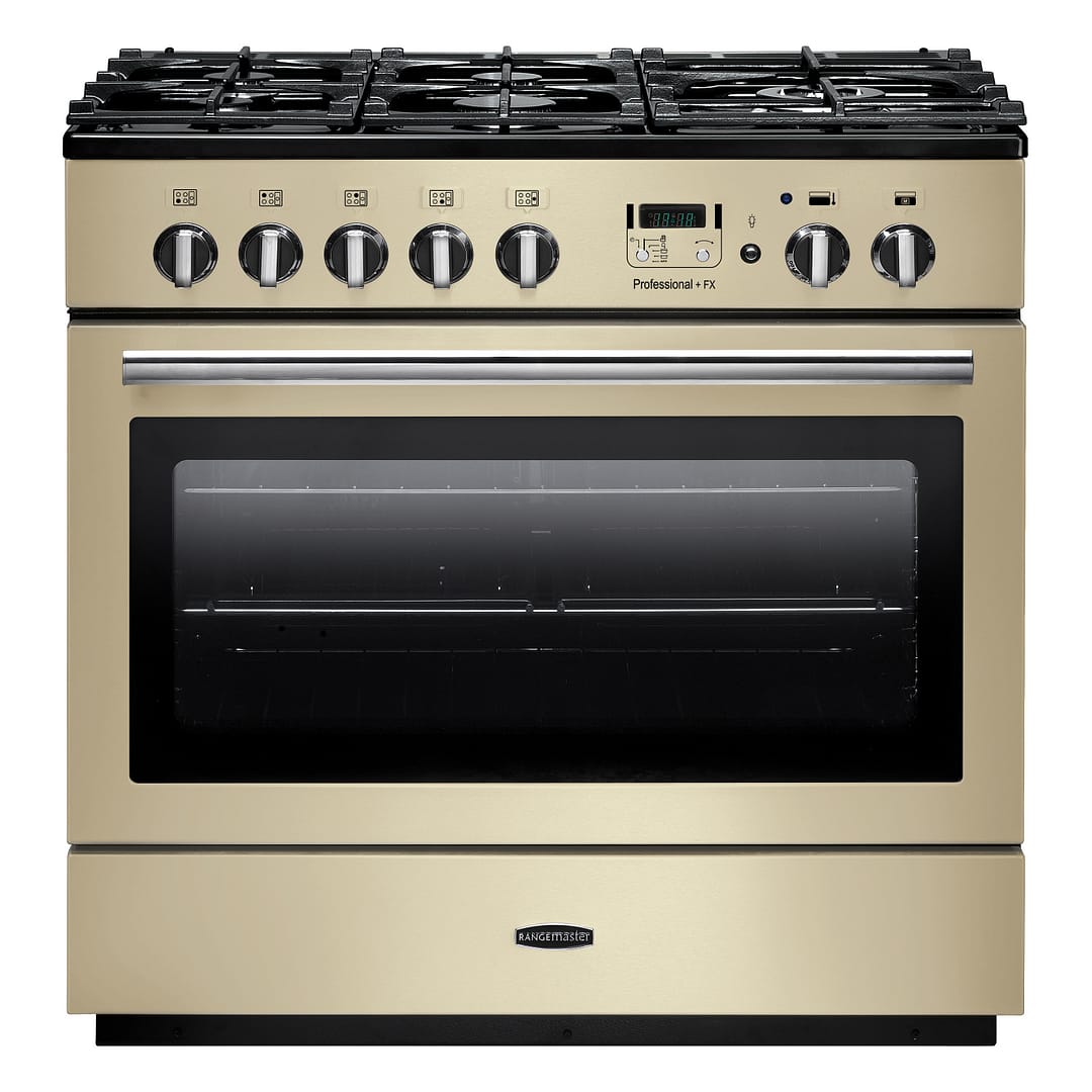 rangemaster professional plus 90cm dual fuel range cooker