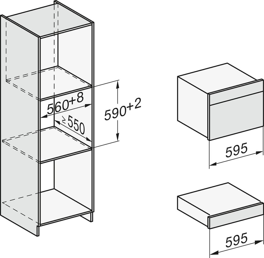Miele ESW7010 OBBL Obsidian Black 14cm Warming Drawer Appliance Centre