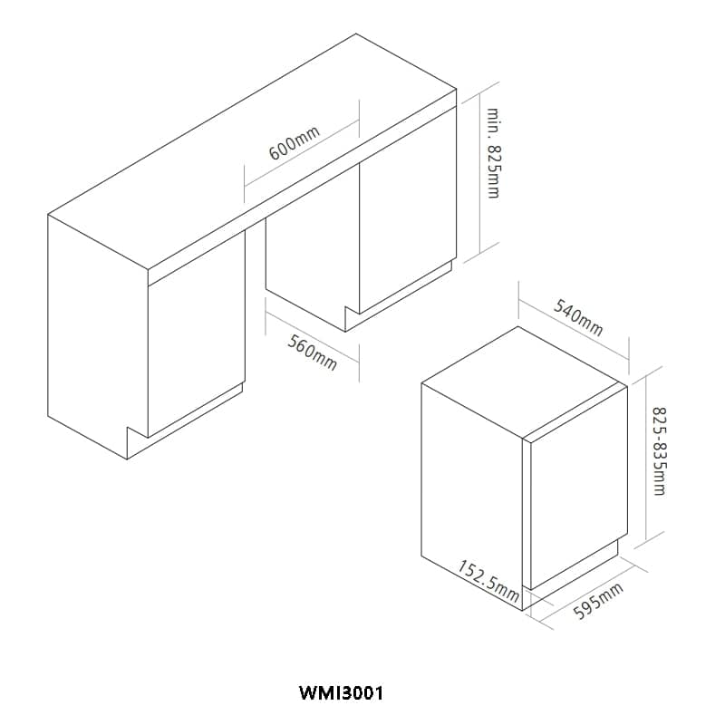 caple integrated washing machine