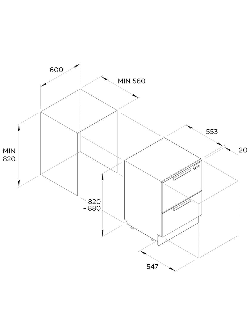 Fisher & Paykel DD60DDFHX9 Double DishDrawer Dishwasher Stainless Steel