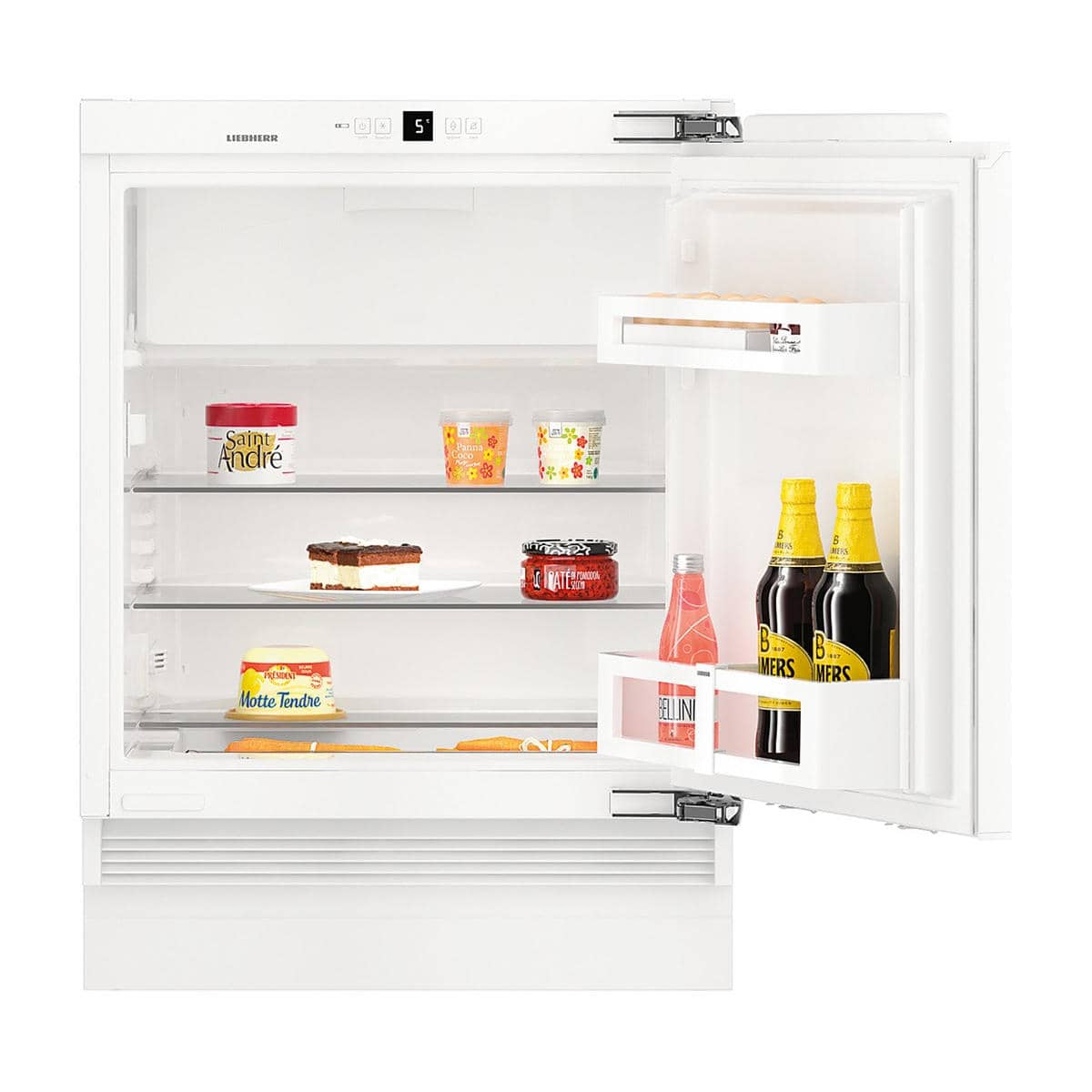 liebherr under counter integrated fridge with pull out drawer