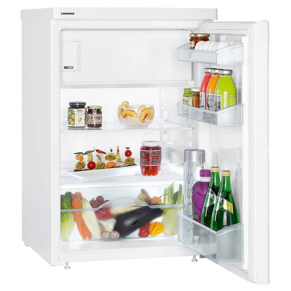 freestanding fridge with icebox