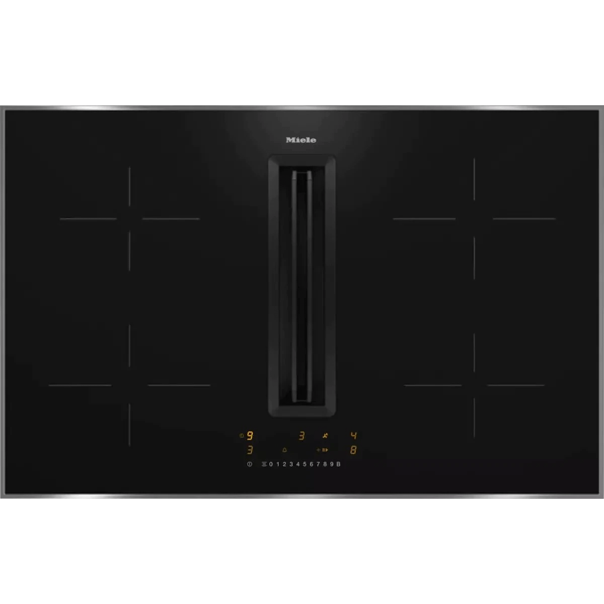 Miele KMDA 7272 FRU 800mm Black Induction Hob With Integrated